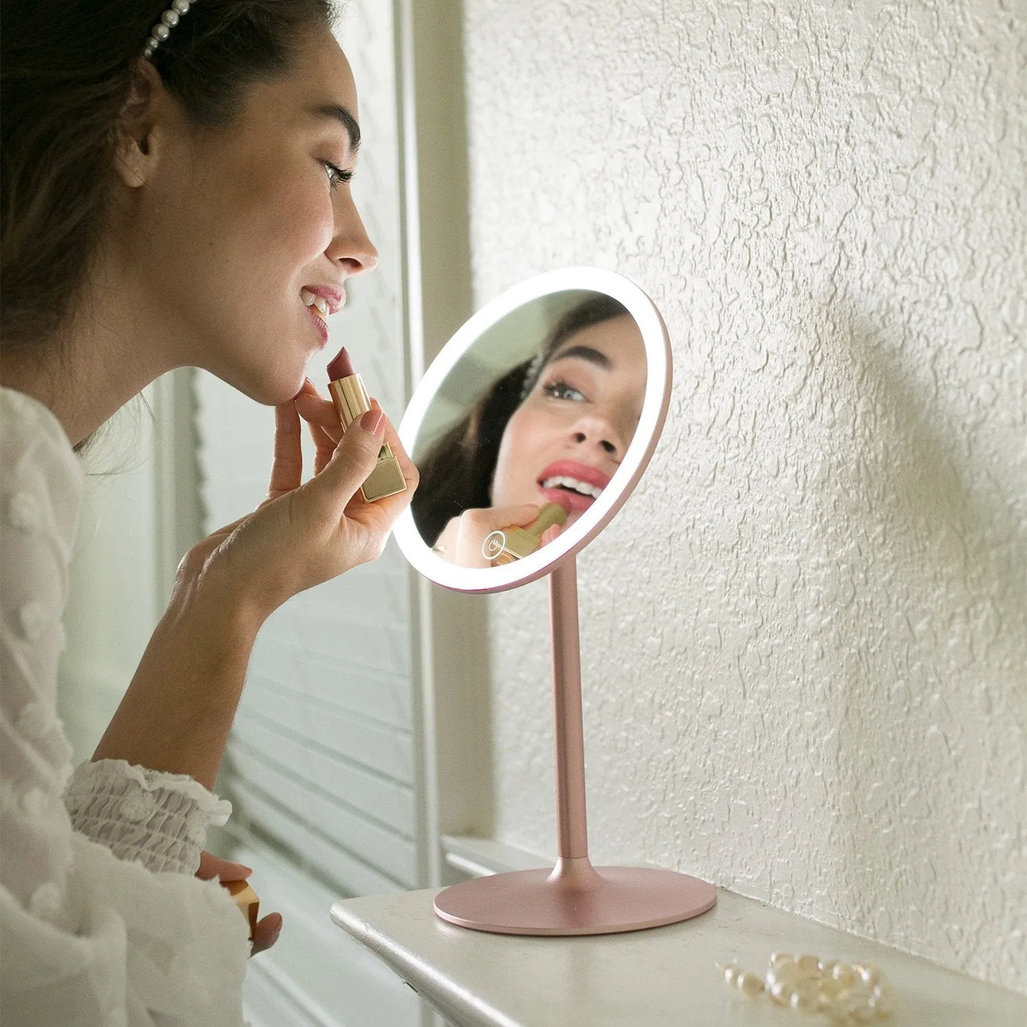 Fancii Nala Magnetic Makeup Mirror with 3 Light Settings