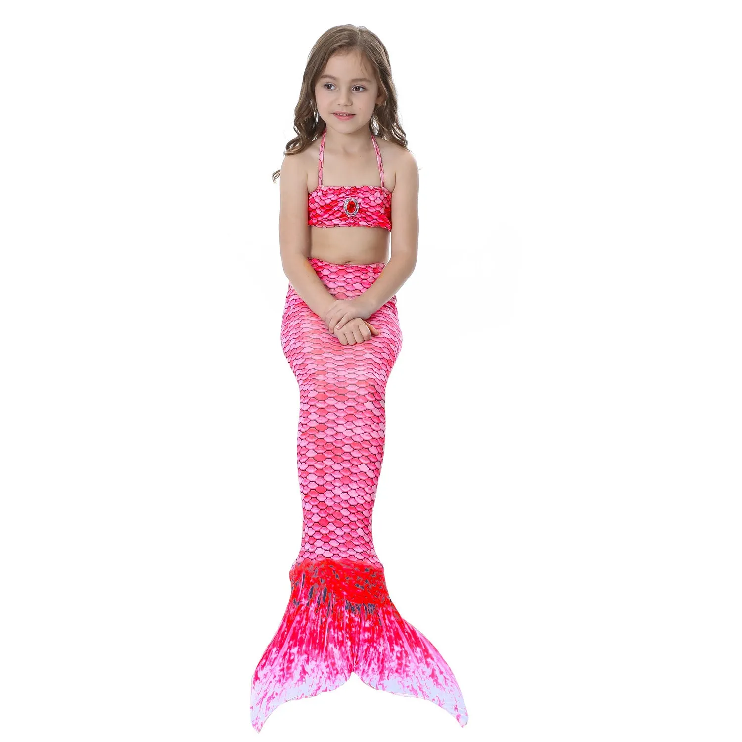 Fancydresswale Mermaid swimsuit costume for Girls- Pink