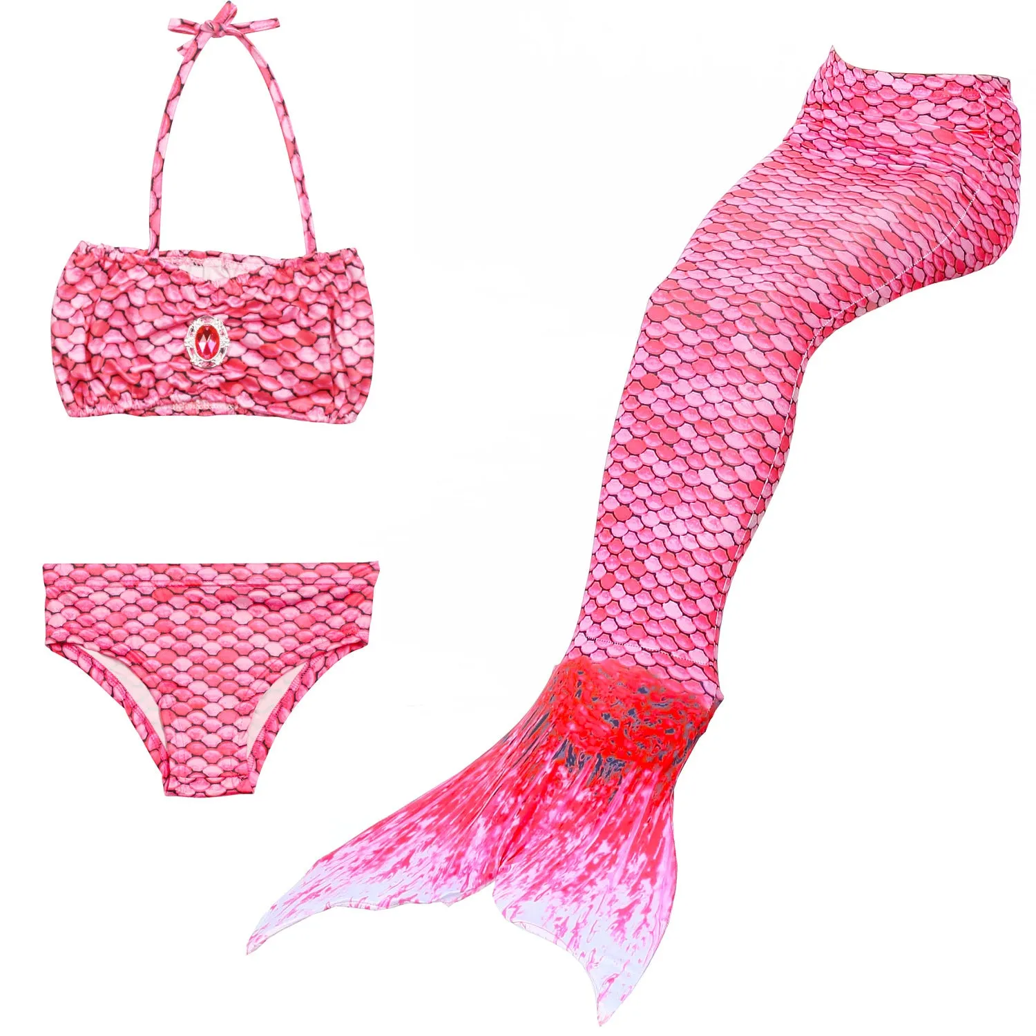 Fancydresswale Mermaid swimsuit costume for Girls- Pink