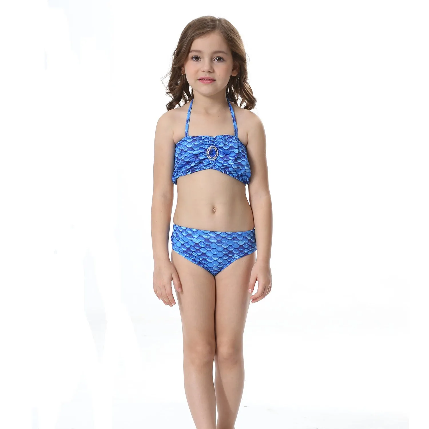 Fancydresswale Mermaid swimsuit for Girls- Navy Blue