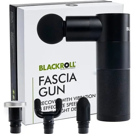 Fascia Massage Gun - High Quality Muscle and Fascia Device - Adjustable Intensity Levels for Back Massage , Shoulders, Neck and Legs, Blackroll