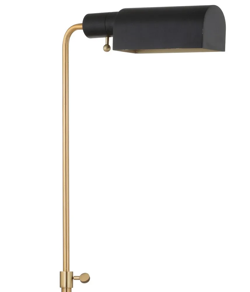Felix 56.5" Adjustable Brass Library LED Floor Lamp