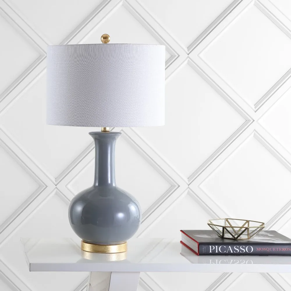 Fiona 27" Ceramic/Metal LED Table Lamp