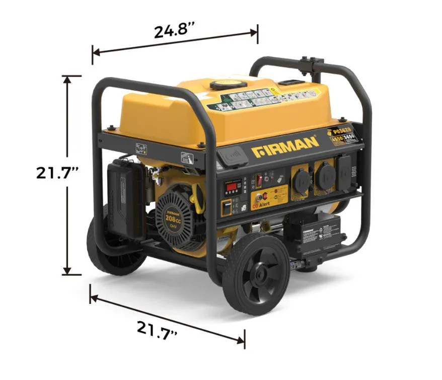 Firman P03628 Generator 3650W/4500W 30 Amp Remote Start Gas With CO Alert New