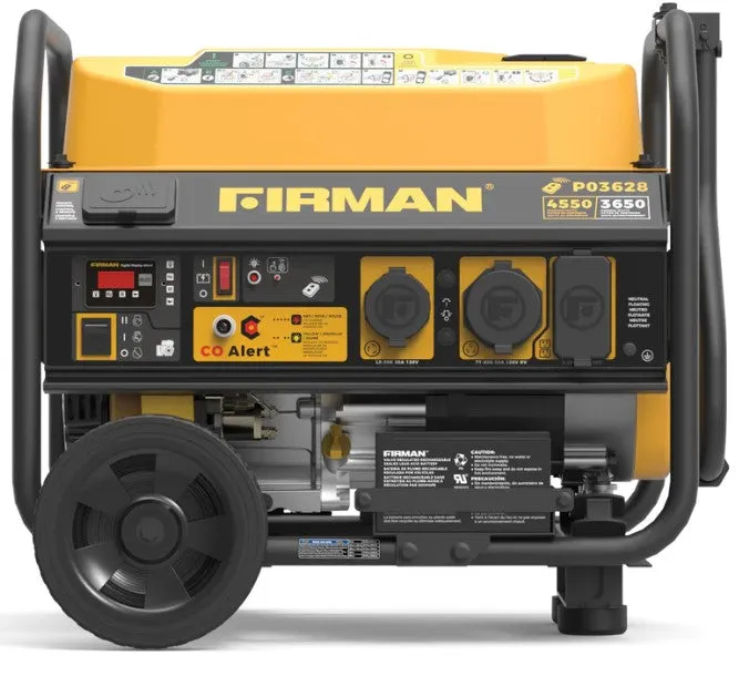 Firman P03628 Generator 3650W/4500W 30 Amp Remote Start Gas With CO Alert New