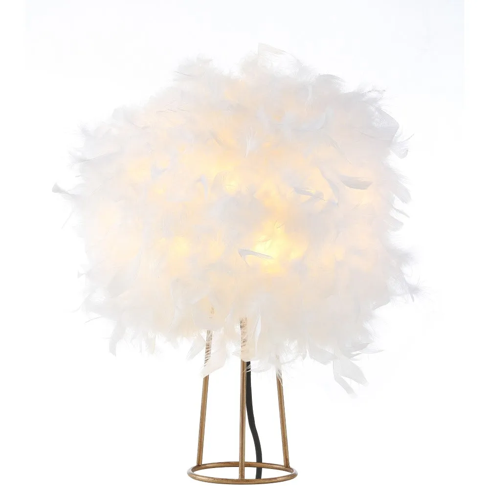 Firuz 16" Feather Metal LED Table Lamp