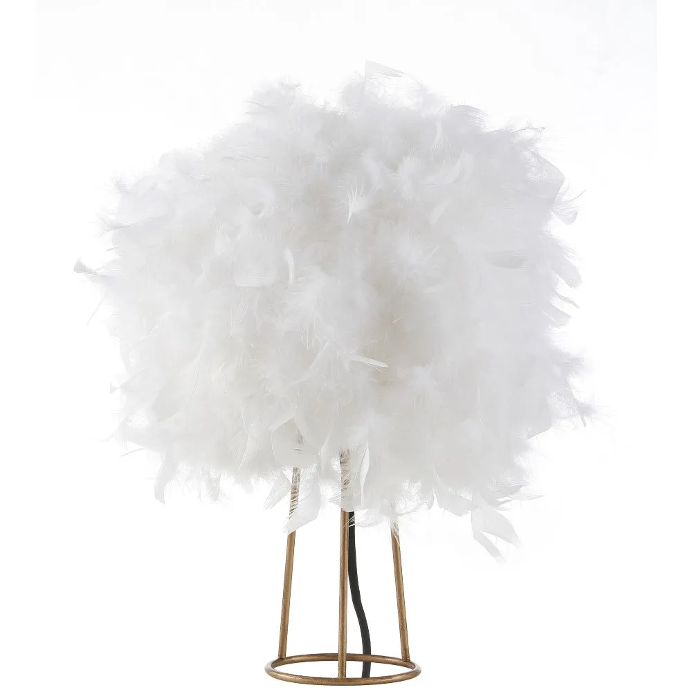 Firuz 16" Feather Metal LED Table Lamp