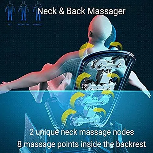 Full Body Massage Chair with Lower-Back Heating, Bluetooth Speaker and Foot Roller
