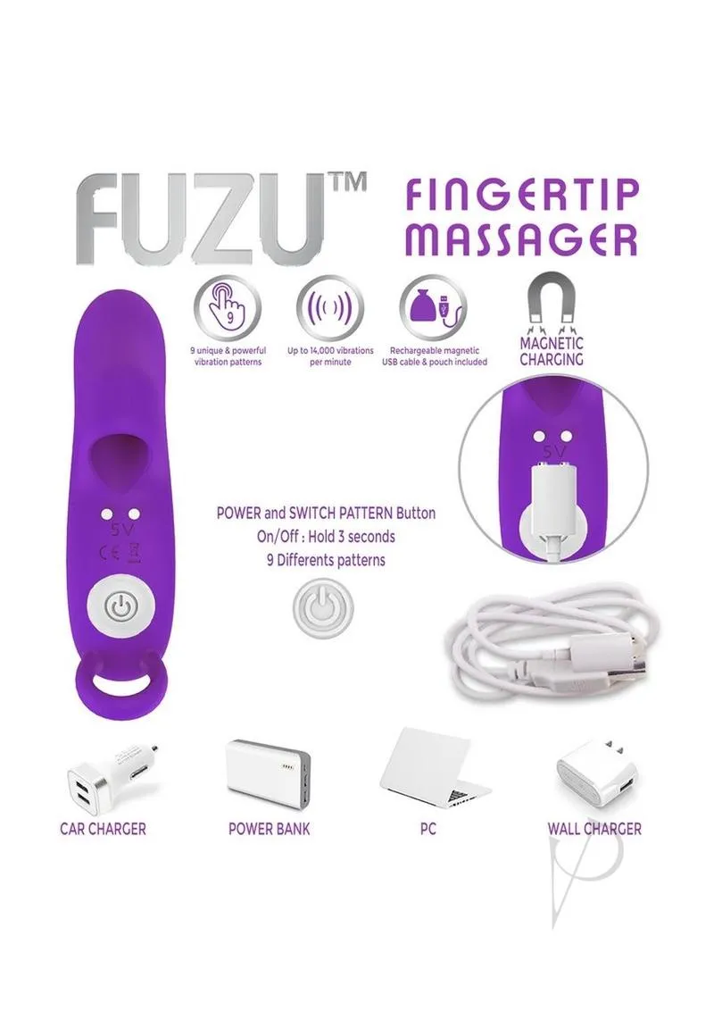 Fuzu Recharge Fingertip Massager Purp