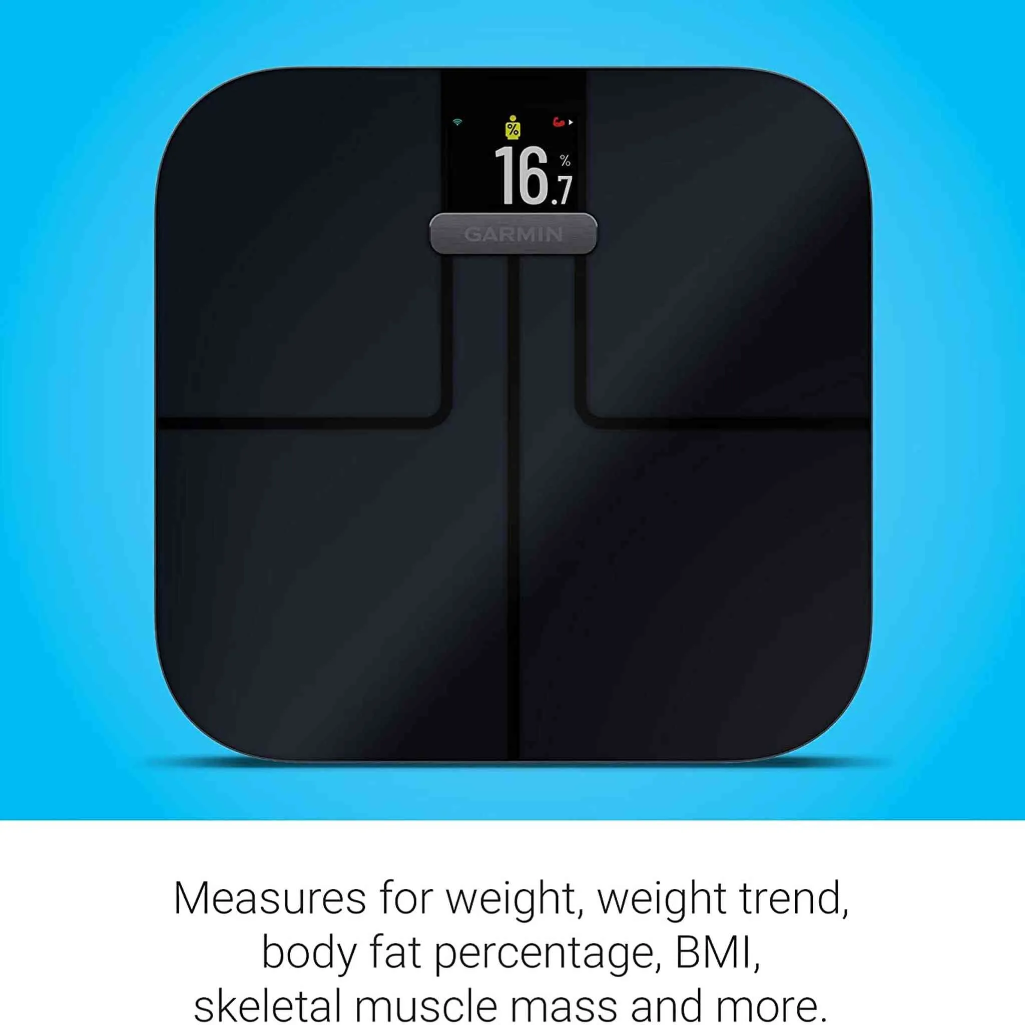 Garmin Index S2 Smart Scale with Wireless Connectivity-Black (Bundle)