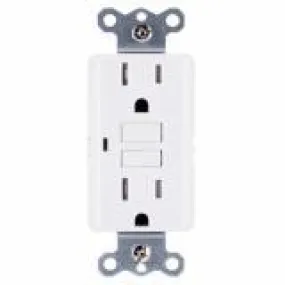 GFWT1-W Leviton 15 Amp Receptacle, Slim, Weather & Tamper-Resistant - White