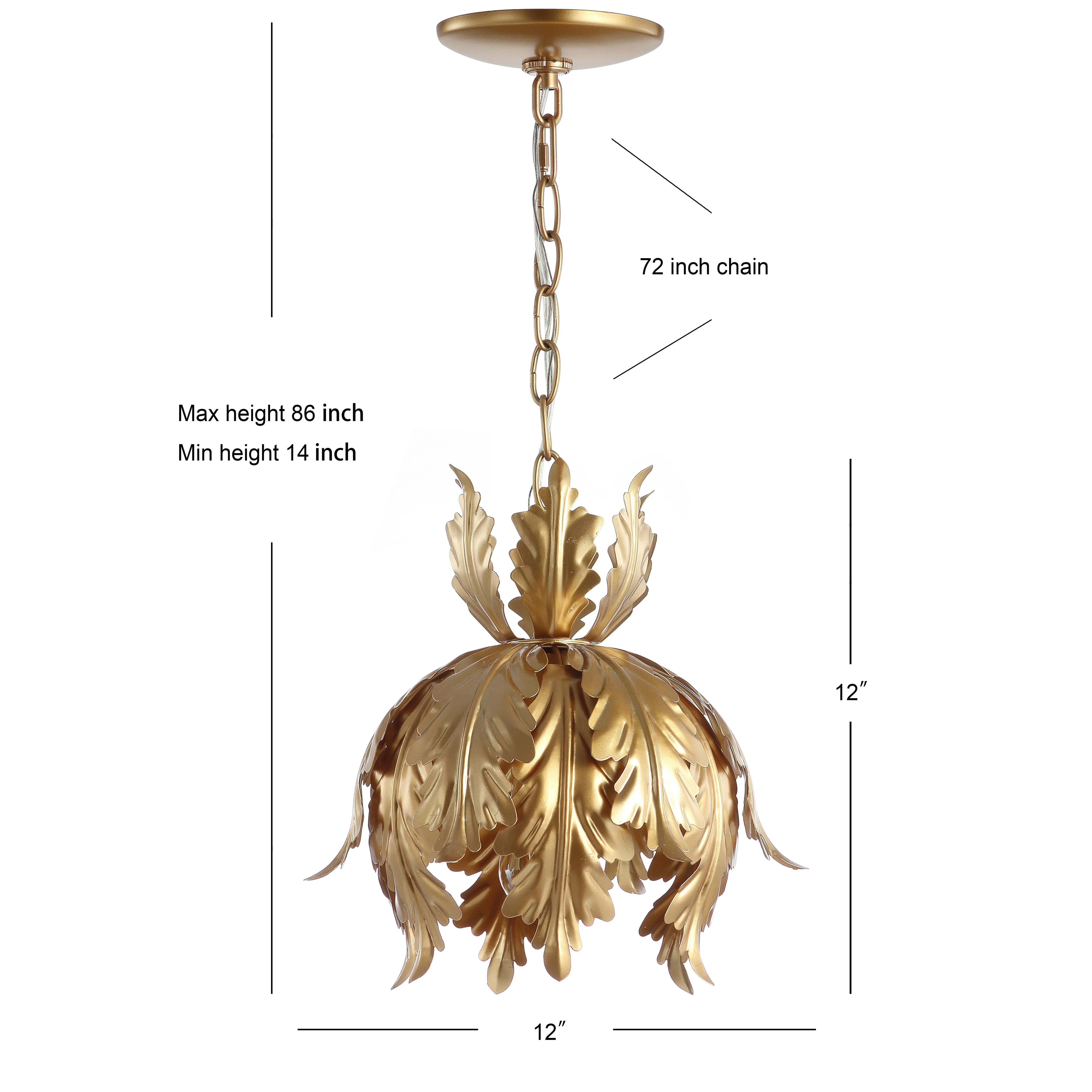 Gobbler 12" Adjustable Metal LED Pendant