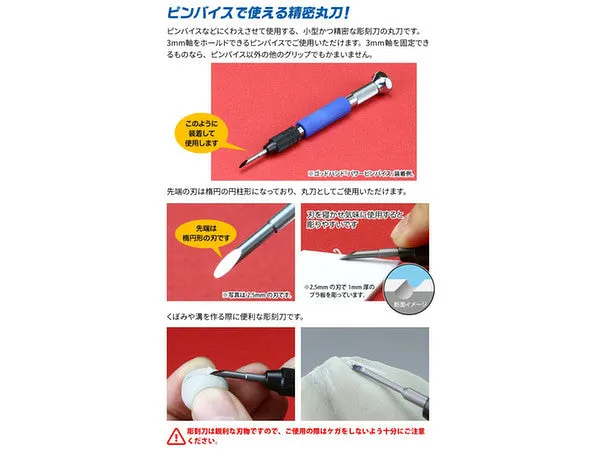Godhand Bit Blade: Round Blade Set of 5pcs GH-BBM-1-3