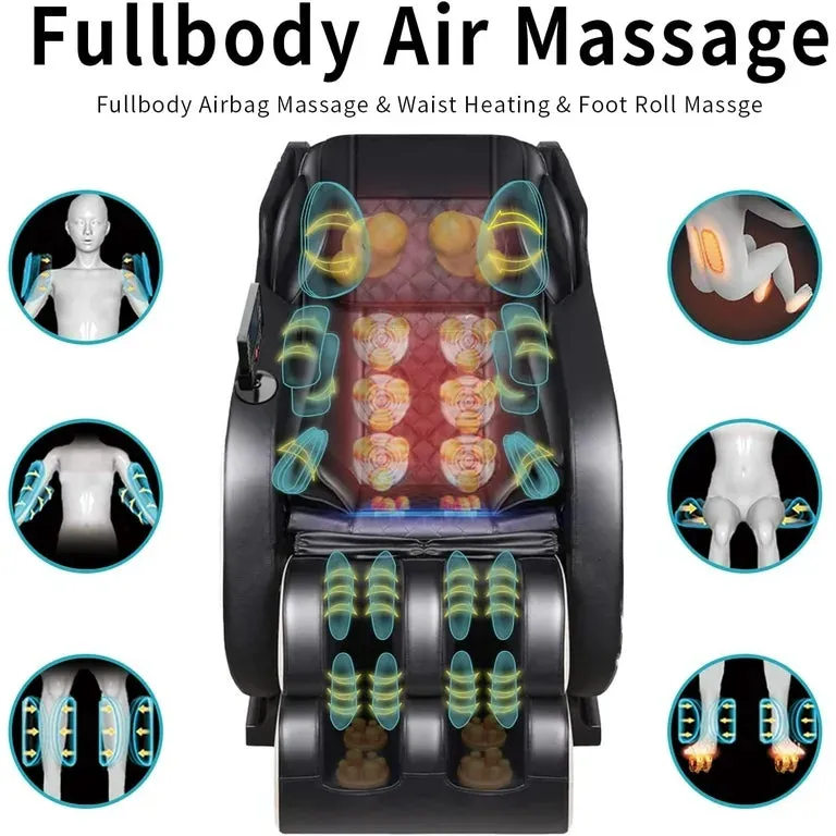 Golden Massage Zero Gravity Full-Body Recliner with Heat, Bluetooth, Air Compression, and Foot Massage