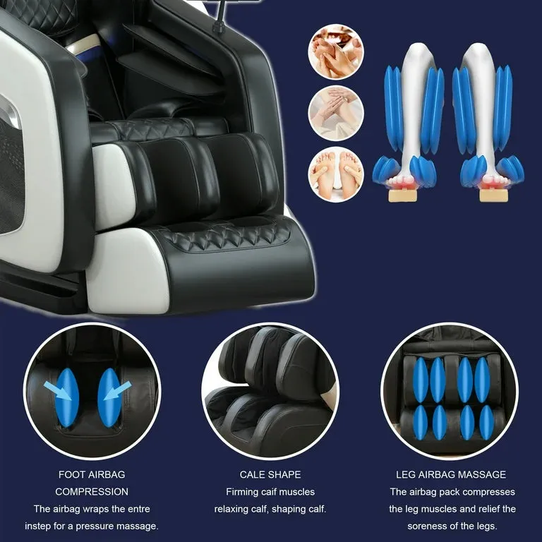Golden Massage Zero Gravity Full-Body Recliner with Heat, Bluetooth, Air Compression, and Foot Massage