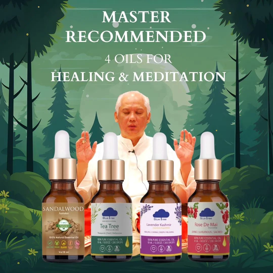 Grand Master Choa Kok Sui (GMCKS) Recommended 4 Essential Oil Pack