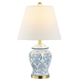 Griffith 22.25" Traditional Classic Chinoiserie Ceramic LED Table Lamp