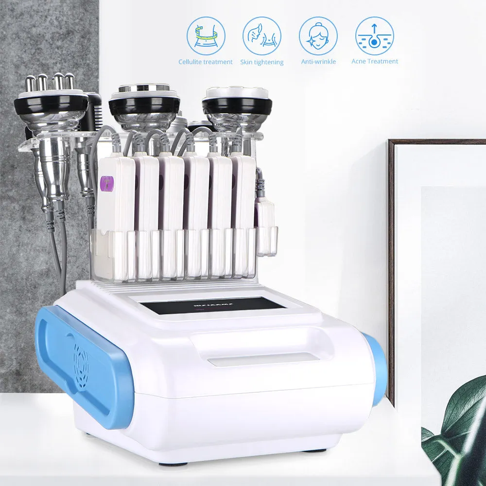 High Quality 9 In 1 Ultrasonic 40K Cavitation Vacuum Radio Frequency Photon Hot&Cold Hammer Laser Slimming