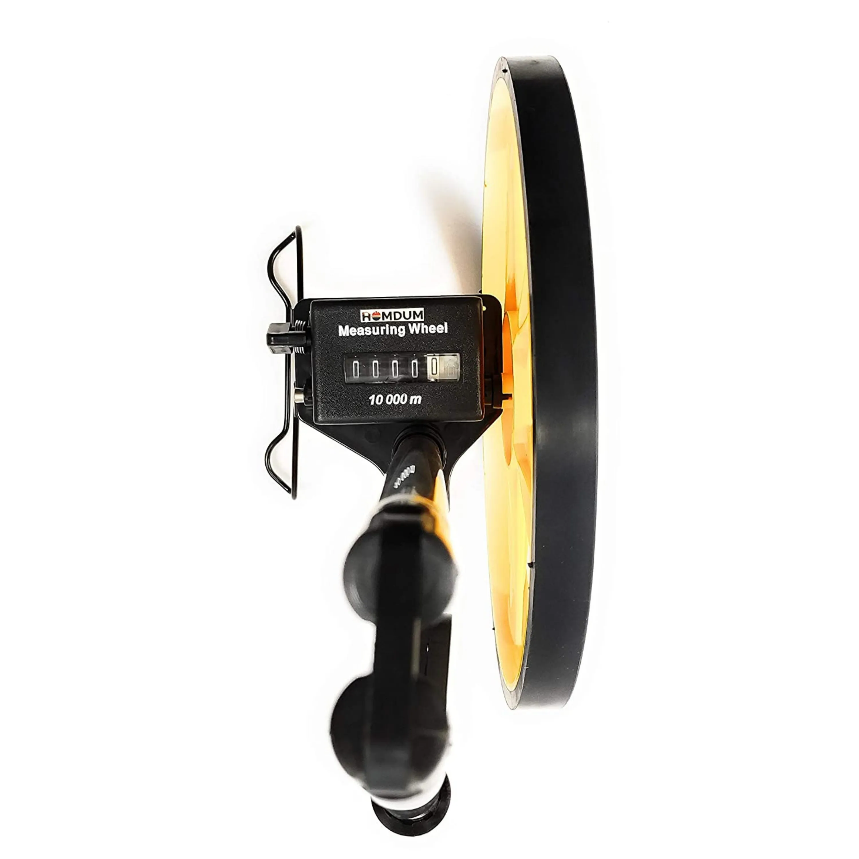 Homdum Portable Rodometer Road Procut Distance Measuring Wheel with folding handle, inbuilt stand and meter, Measures upto 10000 meters Comes with a canvas Bag.
