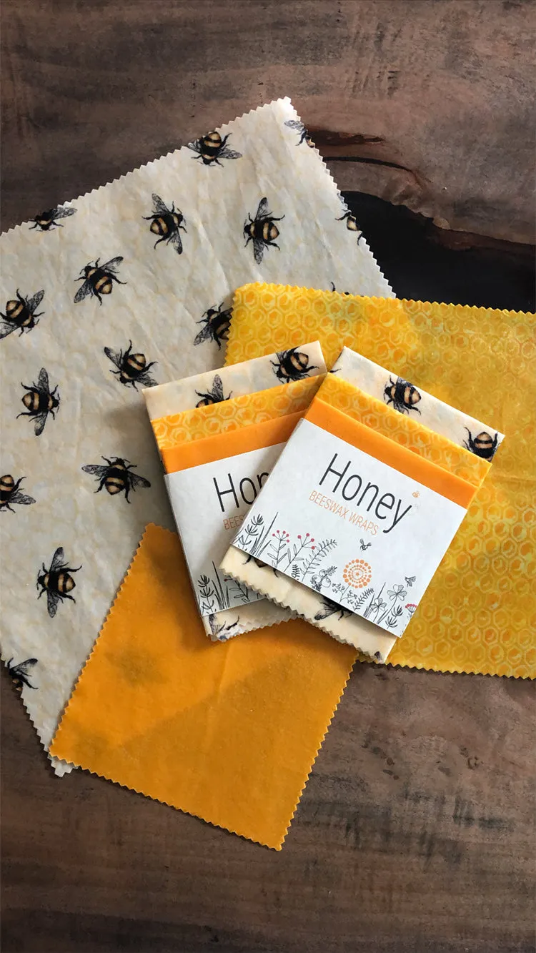 HONEY Beeswax Wraps - Harvest Bees
