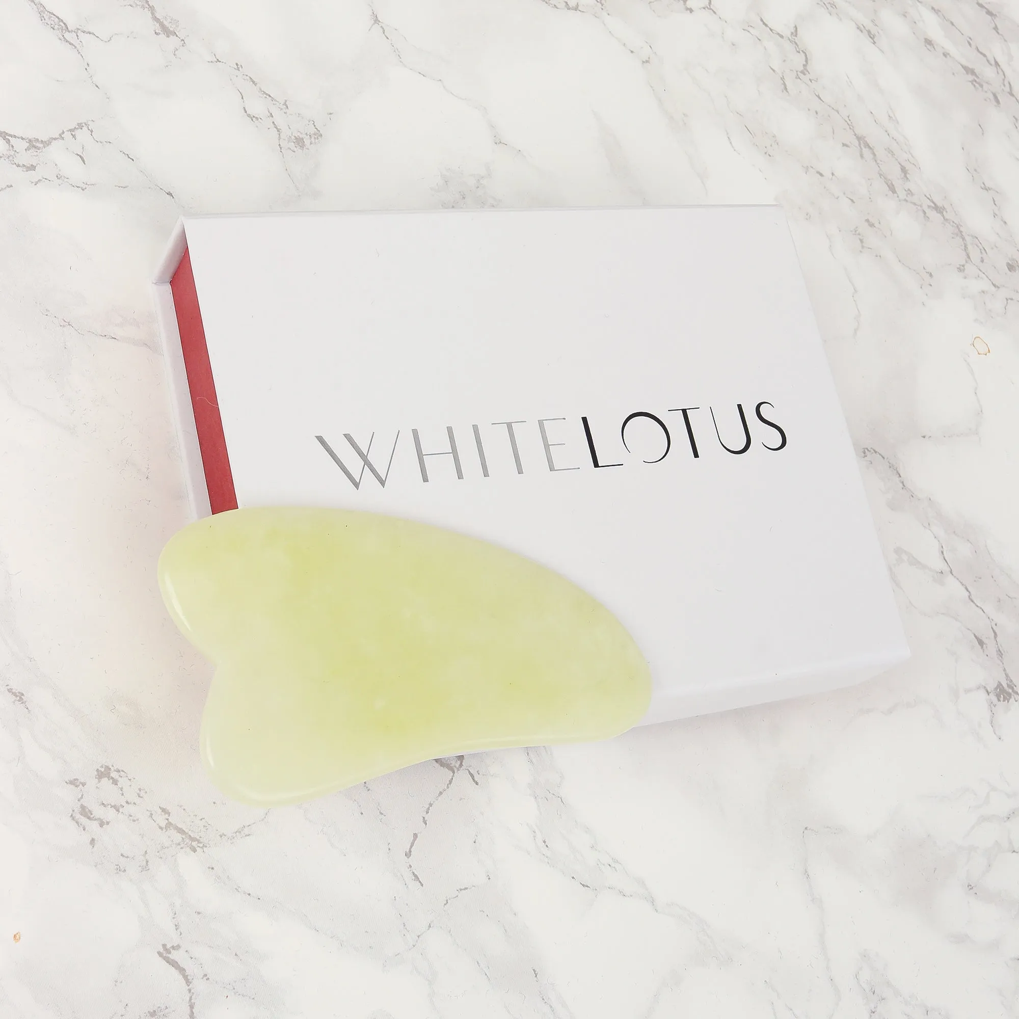 Jade Gua Sha - Natural Chemical Free Crystal in a Signature Silk Lined Box