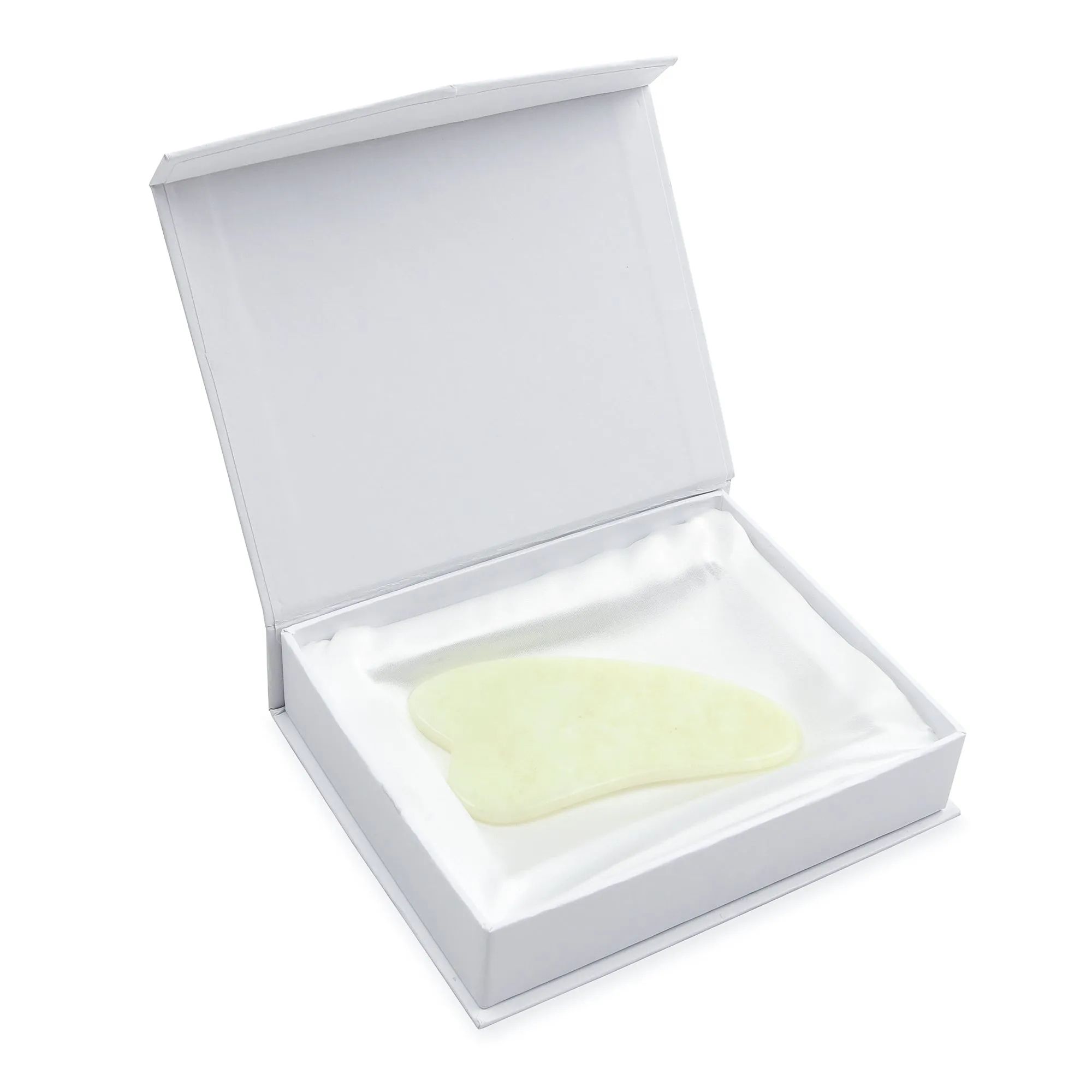 Jade Gua Sha - Natural Chemical Free Crystal in a Signature Silk Lined Box