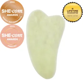 Jade Gua Sha - Natural Chemical Free Crystal in a Signature Silk Lined Box