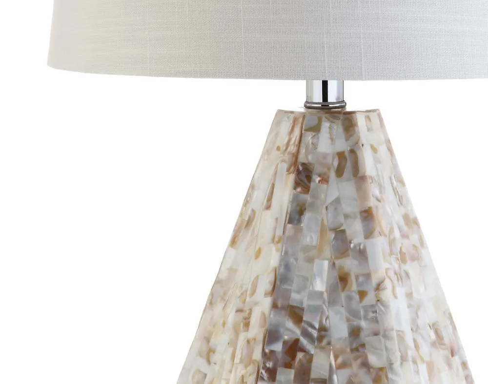 Jake 21" Seashell LED Table Lamp, Set of 2