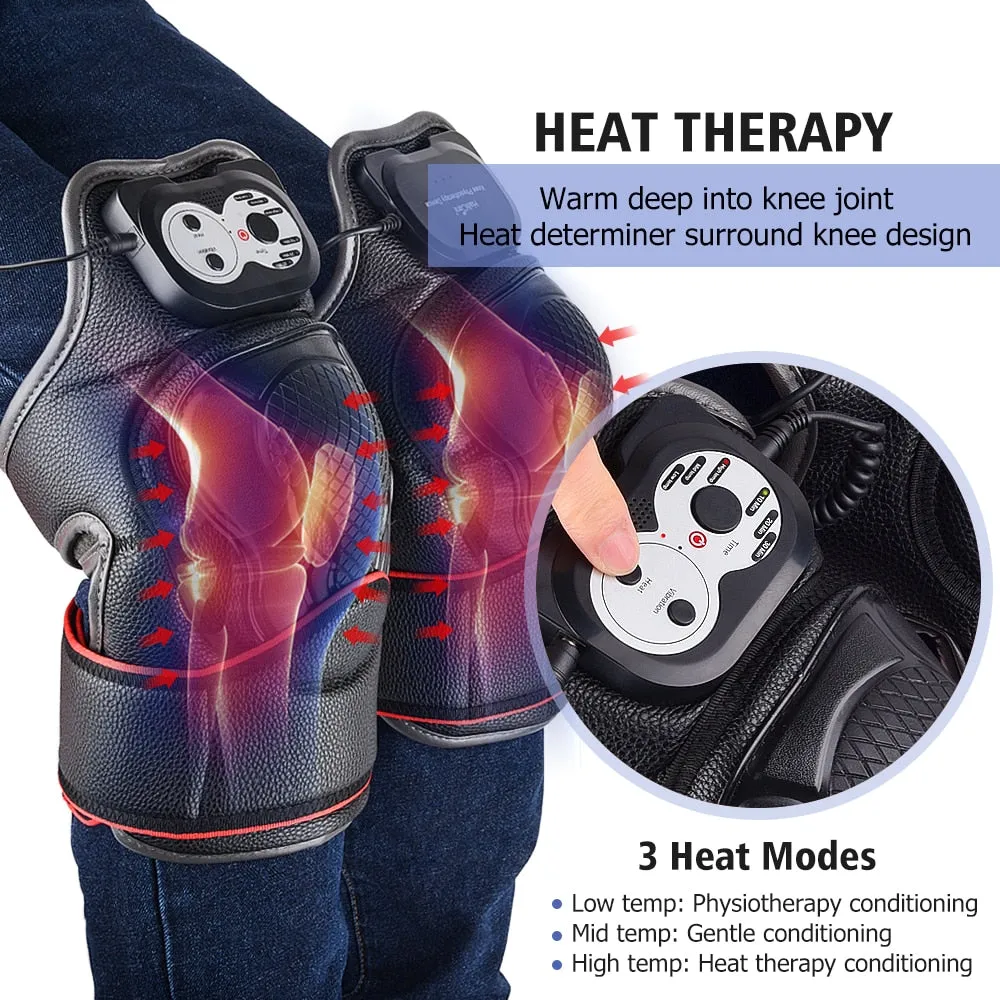 Knee Joint Pain Relief Massager - Magnetic Vibration Heating Massager