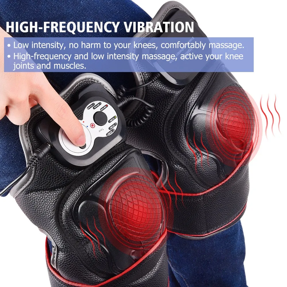 Knee Joint Pain Relief Massager - Magnetic Vibration Heating Massager