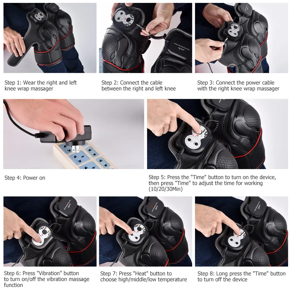 Knee Joint Pain Relief Massager - Magnetic Vibration Heating Massager