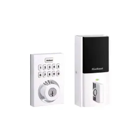 Kwikset HC620-CNT-ZW700 Contemporary Push Button Electronic Deadbolt