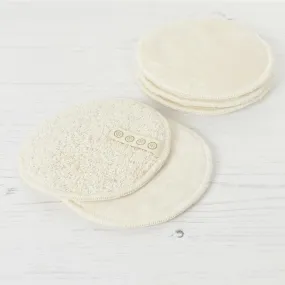 Large Organic Cotton Facial Pads - Pack of 5 White