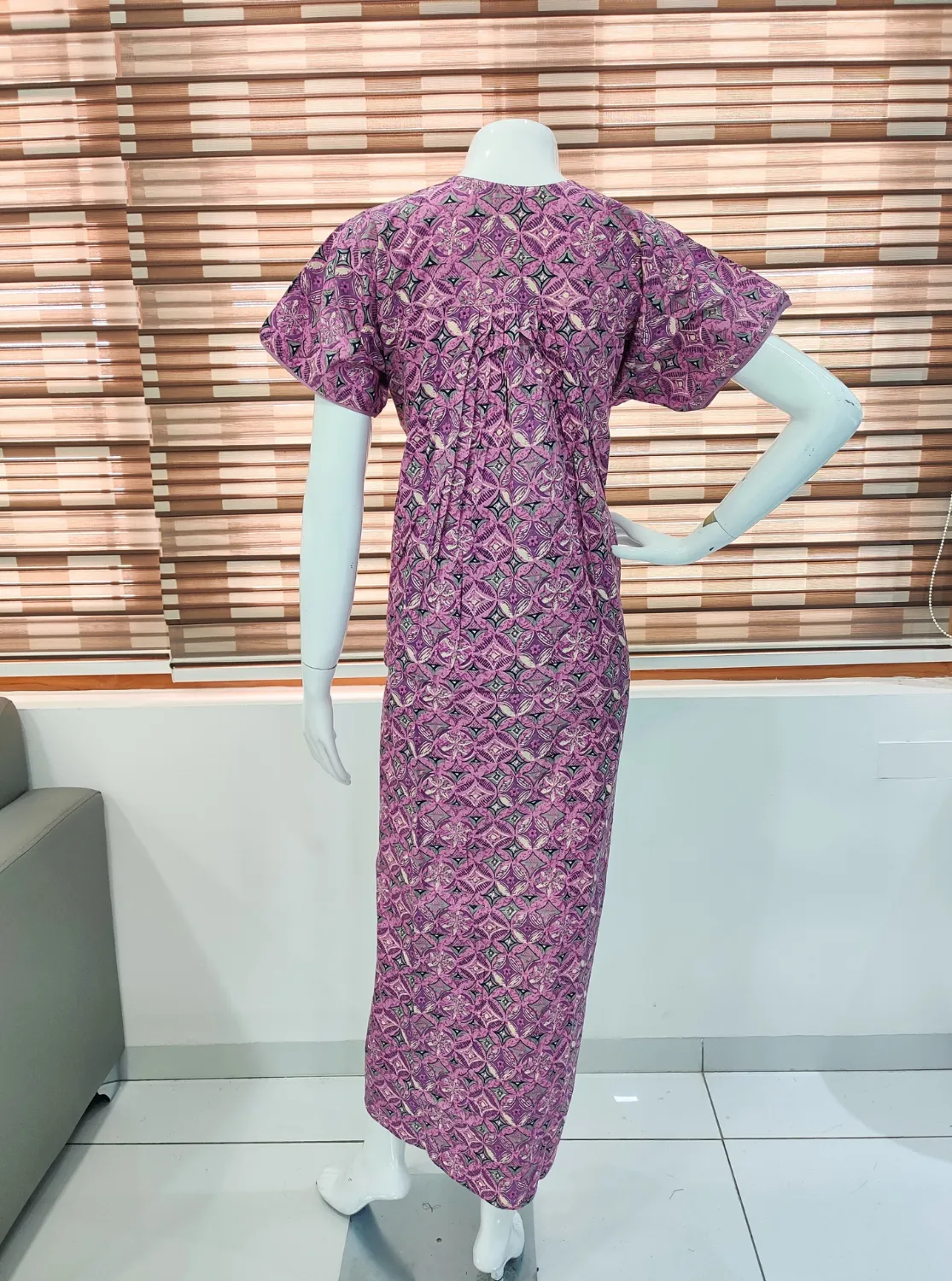 MANGAI New Collection Premium Cotton Embroidery Printed Nighties  - All Over Printed Stylish Nightwear for Stylish Women | Trendy Embroidery Neck | Pleated Model (CPL)