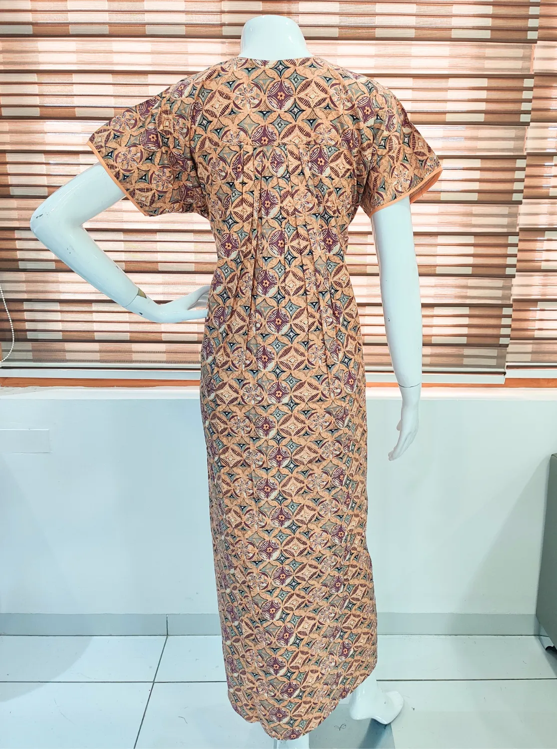 MANGAI New Collection Premium Cotton Embroidery Printed Nighties  - All Over Printed Stylish Nightwear for Stylish Women | Trendy Embroidery Neck | Pleated Model (CPL)