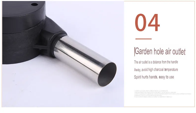 Manual Blower Barbecue Equipment Outdoor Barbecue Hair Dryer Small Blower Combustion Aid Tool