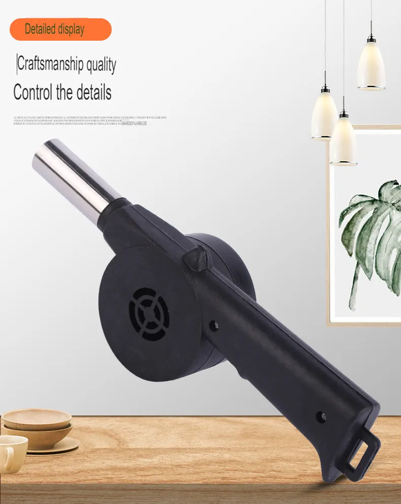 Manual Blower Barbecue Equipment Outdoor Barbecue Hair Dryer Small Blower Combustion Aid Tool