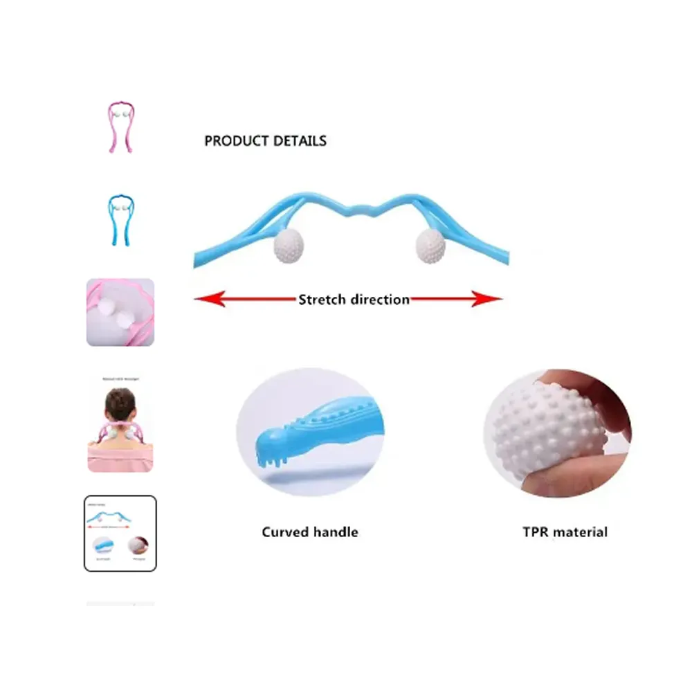 Manual Double Ball Pressure Points Therapy Neck Massager