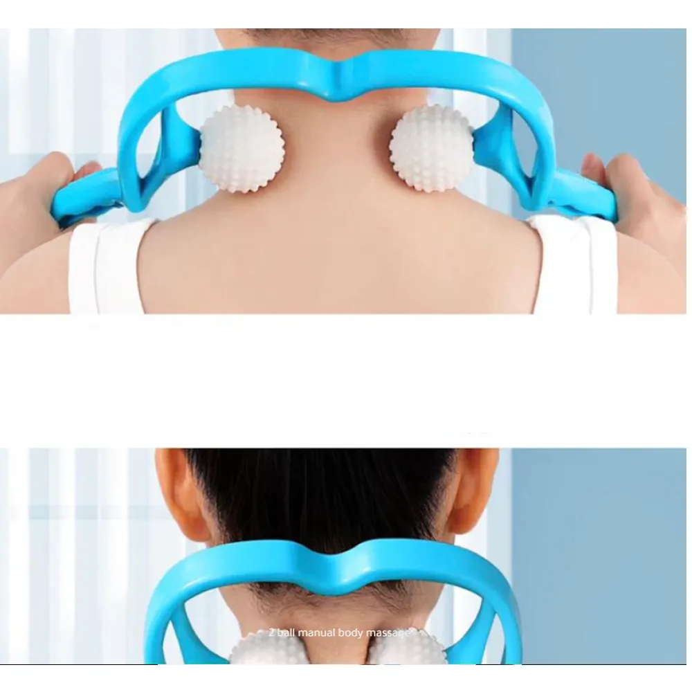 Manual Double Ball Pressure Points Therapy Neck Massager