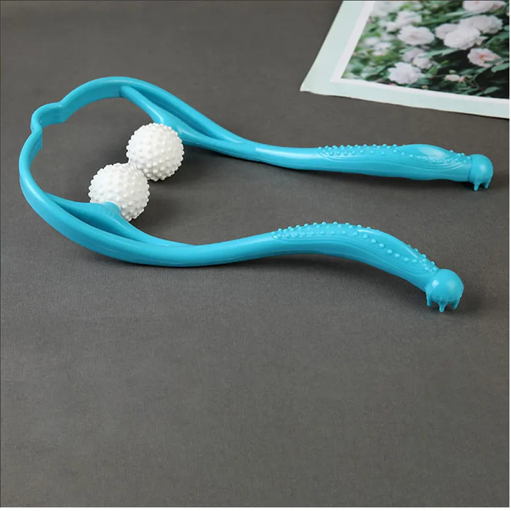 Manual Double Ball Pressure Points Therapy Neck Massager