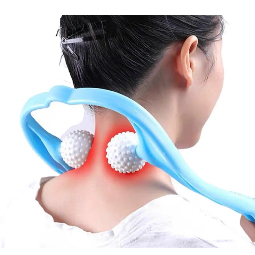 Manual Double Ball Pressure Points Therapy Neck Massager