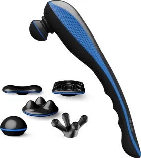 Massager Cordless Deep Tissue Massager, Cordless Massage with Adjustable Speed Settings, Percussion Massagers, Five Massaging Attachments, Release Muscle Knots, Improves Blood Circulation