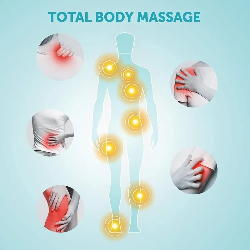 Massager Cordless Deep Tissue Massager, Cordless Massage with Adjustable Speed Settings, Percussion Massagers, Five Massaging Attachments, Release Muscle Knots, Improves Blood Circulation