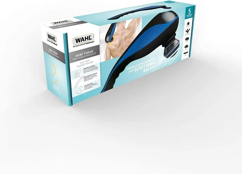 Massager Cordless Deep Tissue Massager, Cordless Massage with Adjustable Speed Settings, Percussion Massagers, Five Massaging Attachments, Release Muscle Knots, Improves Blood Circulation