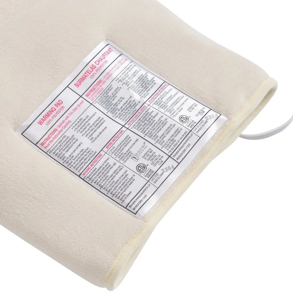 Master Massage ETL Certified Massage Table Warmer, Sherpa Velvet Fleece Heating Pad & Heating Blanket-Warmer Pads- Warming Heat Pad for Spa Massage & Beauty Bed
