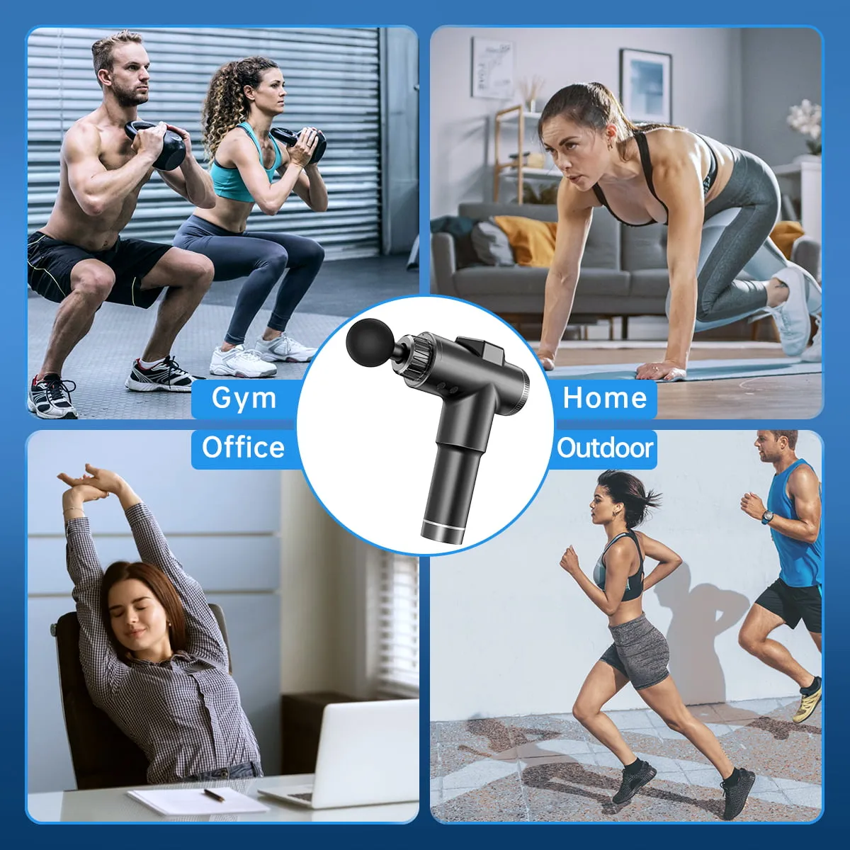 Muscle Massage Gun, Upgraded 99 Adjustable Speeds Handheld