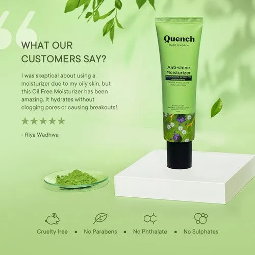 Oil Free Moisturizer with Matcha Green Tea - 75 ML (Pack of 2)