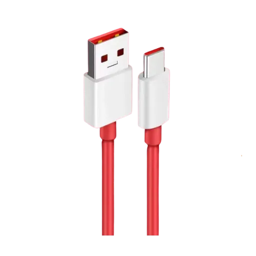 Oneplus 8 Dash Type C Cable Charging & Data Sync Cable-Red-100CM