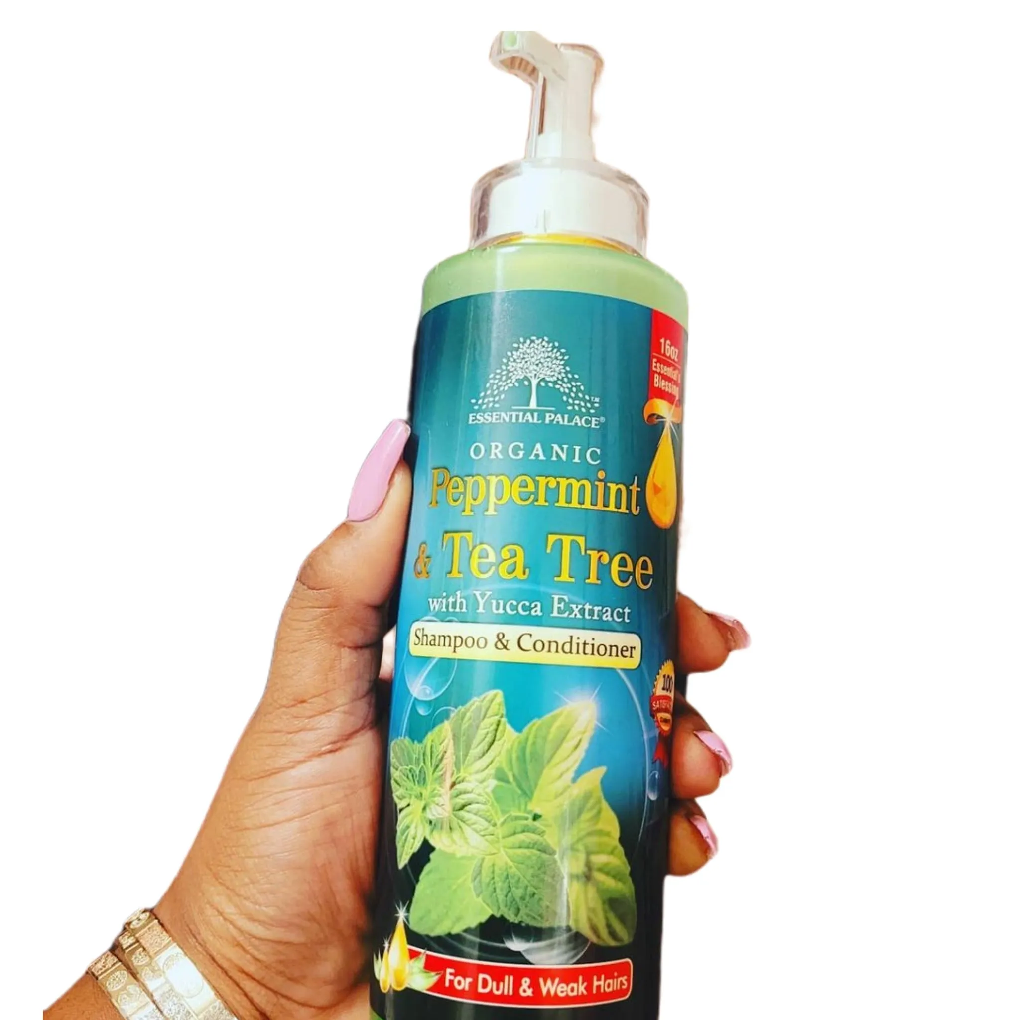 Organic Peppermint & Tea Tree With Yucca Extract Shampoo & Conditioner
