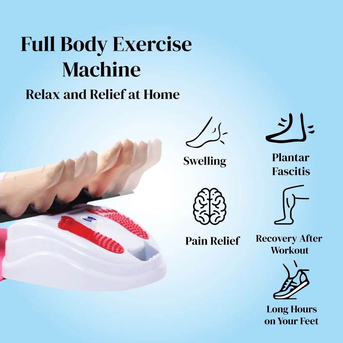 Paralysis Massage Machine Combo : Full Body Exercise Machine with Paralysis Massage Oil